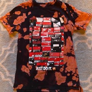Custom dyed boys Nike shirt size medium shoebox